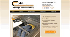 Desktop Screenshot of cottagesheetmetal.com